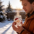 thumbnail image 3 of 3D Christmas Wine Glass, 14oz Festive Drinking Cup for Holiday Party and Gift, Magical Christmas Glass Art Collection, 3 of 6