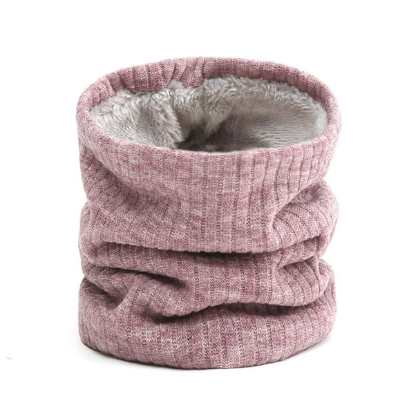Qiaocaity Fashion Womens Solid Winter Keep Warm Neck Gaiter Scarves Scarf Neck Warmers Scarfs, Christmas Gifts, Pink One Size