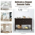 thumbnail image 6 of Costway Sideboard Buffet Table Wooden Console Table W/ Drawers & Storage Cabinets Blue Brown, 6 of 12