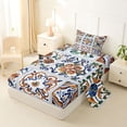 thumbnail image 2 of Erosebridal Vintage Floral Pattern Twin Sheet Sets,Retro Boho Aesthetic Art Bedding For Men Women 3 Pieces, 2 of 6