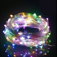 thumbnail image 3 of 33 Feet 100 Led Fairy Lights Battery Operated with Remote Control Timer Waterproof Silver Wire Twinkle String Lights for Bedroom Indoor Outdoor Wedding Dorm Deco MultiColor 4Pack, 3 of 8