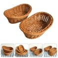 thumbnail image 3 of PAMINGONO 2Pcs Countertop Pantry Plastic Woven Storage Organizer for Households and Businesses, 3 of 8