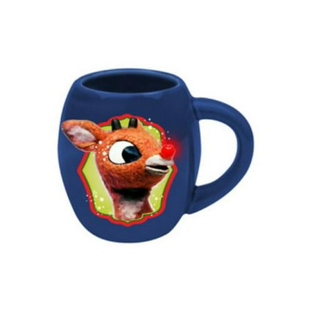 Ronbow Oval Ceramic - Rudolph 18 Oz Oval Ceramic Mug Holly Jolly (Vandor)