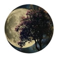 thumbnail image 4 of Orinice Moon Stars Tree Round Table Cover Stain Resistant Washable Indoor Outdoor Tablecloth Kitchen Dining Wedding Parties 100% Polyester Fiber 38-42, 4 of 8