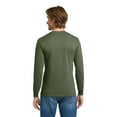 thumbnail image 3 of Gildan Men's Heavy Cotton Long Sleeve T-Shirt, 100% Cotton, Adult T-Shirt, Classic fit Tee, Military Green, XL, 3 of 5