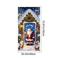 thumbnail image 3 of Tarmeek Christmas Door Cover Decorations, Santa Claus Backdrop Front Door Cover Xmas Decor Hanging Banner, Photography Background for Home Holiday Christmas Decorations, 3 of 6