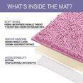 thumbnail image 2 of LuxUrux Bathroom Rug Set, Extra-Soft Plush Luxury Bath Mat Set, 1'' Chenille Microfiber Material, Super Absorbent Bathroom Rugs (Rectangular Set, Pink), 2 of 4