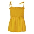 thumbnail image 1 of adviicd Womens Tank Tops Womens Tank Tops Summer Sleeveless Ribbed Knit Slim Fitted Blouse Basic Tees Shirts Yellow,XL, 1 of 5
