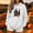 White, variant on Halloween Hoodie Women Long Sleeve Sweatshirt Novelty Pullover Hoodie