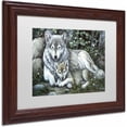 thumbnail image 2 of Trademark Fine Art 'Tender Moment' Canvas Art by Jenny Newland, White Matte, Wood Frame, 2 of 4