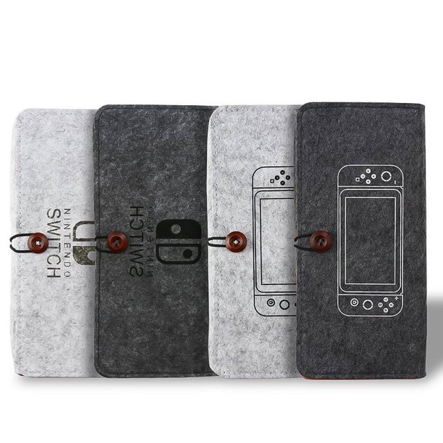 Bolsa de fieltro suave portátil para guardar el Switch Lite, bolsa de protección para el host