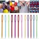 thumbnail image 3 of 100pcs Plastic Sewing Needles - 9cm, Multicolor Kids Plastic Needles - Yarn Needle Repair Needles Plastic Sewing Needles For Sewing Craft, 3 of 5