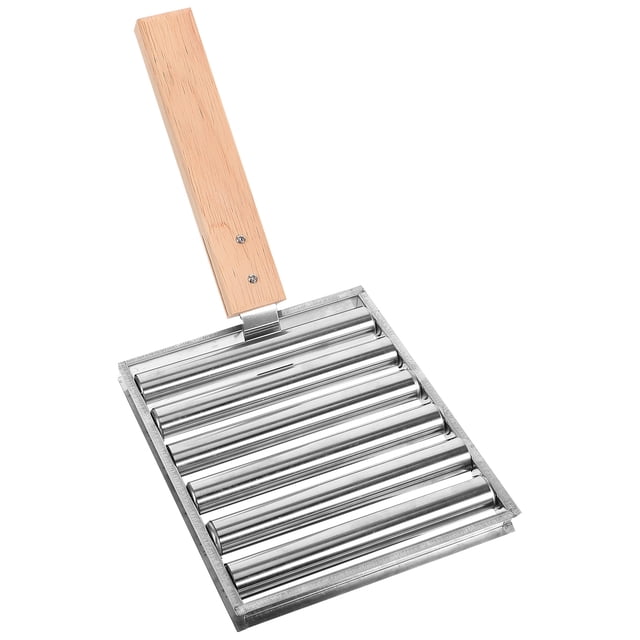 FRCOLOR bbq rack Stainless Steel Sausage Roller Rack Sausage Grill Rack Outdoor Bbq Sausage Roller Rack,12.2"X5.91"X5.12"