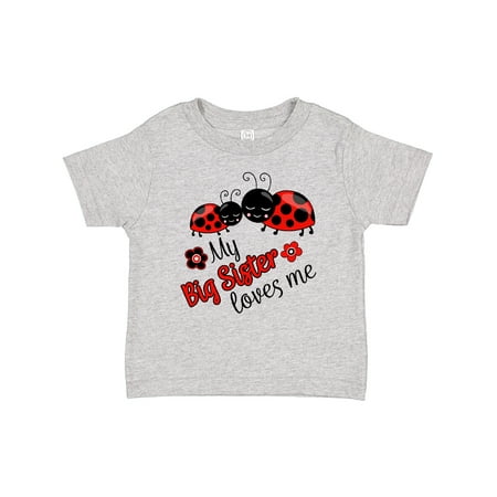 

Inktastic My Big Sister Loves Me with Cute Ladybugs Gift Baby Boy or Baby Girl T-Shirt
