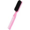 thumbnail image 2 of Cepillo plumero de doble cara para el cuello con cerdas de nailon suaves para la limpieza del cabello en salones de belleza y viajes., 2 of 5