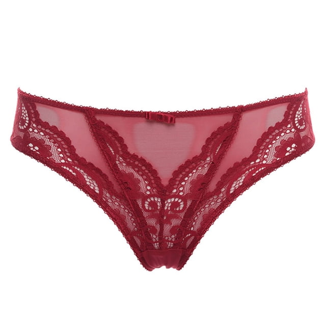 Lingerie Transparente en Maille pour Femmes Soutien-Gorge Brodé et String et Bas