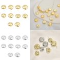 thumbnail image 2 of Metal Flat Beads Irregular Spacer Beads Bracelets Separator Beads for Jewelry Making DIYs Accessory Handmade Crafts Silver L, 2 of 4