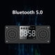 thumbnail image 3 of Altavoces Bluetooth Inalámbrico Nuevo Alarma de Reloj de Altavoz Bluetooth de Madera, Usb Flash Drive Radio Enchufable, Multimedia Pequeño Reloj de Alarma de Audio para el Dormitorio, 3 of 8