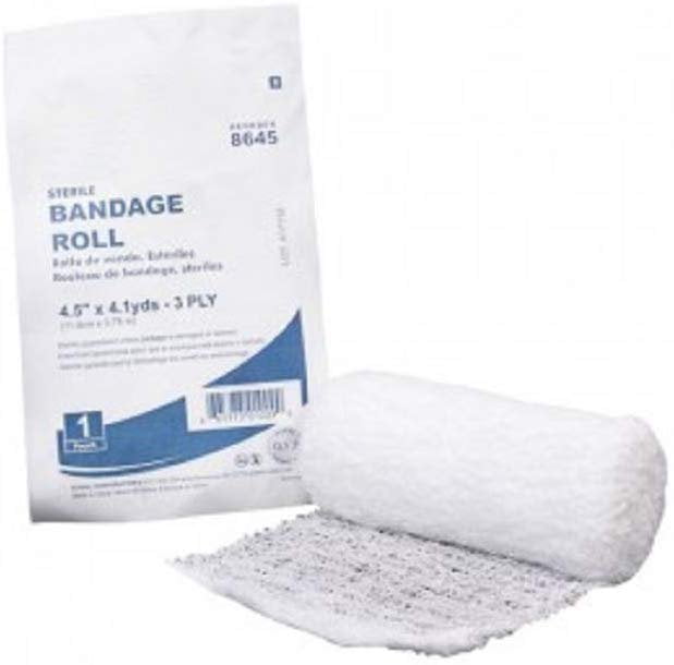 Pack of 48 Basic Care Gauze Bandage Rolls 6" x 4 Yards. FluffDried 100