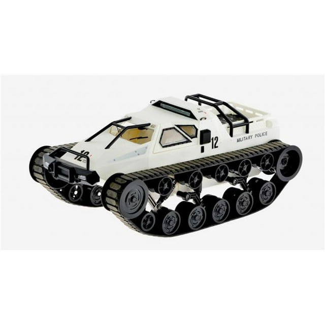 CIS CIS-2601-W Ripsaw Tank with Top Lights Runs 12 KMh 20 Minutes Per Charge, White