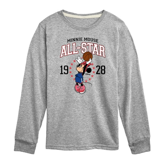 Disney - Minnie All-Star 1928 - Toddler And Youth Long Sleeve Graphic T-Shirt