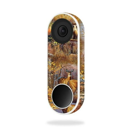 MightySkins NEHEL-Deer Pattern Skin for Nest Hello Video Doorbell - Deer Pattern