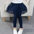 thumbnail image 2 of Toddler Girls Leggings Little Girls Skirt Leggings with Tutu Skirt Pants, 2 of 5