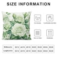 thumbnail image 5 of MDO  Pink Rose & Hydrangea Flower One Throw Pillow with Cover for Couch Bed Sofa, 18 x 18 Decorative Pillows w/Case, 5 of 5