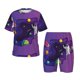 thumbnail image 1 of Fotbe Astronaut Pijama Estampada de 2 Piezas para Niños – Ropa de Dormir de Manga Corta Cómoda para Niños y Niñas, Camiseta y Shorts de Algodón-Medium, 1 of 6