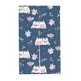 thumbnail image 7 of DouZhe Doorway Drape Split Curtains, Kawaii Pastel Cats Room Divider Privacy Door Curtains, 34" x 56", 7 of 7