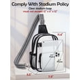 thumbnail image 3 of Bolsa transparente QOECI para eventos en estadios, color negro transparente, 3 of 8