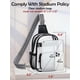 thumbnail image 3 of Bolsa transparente QOECI para eventos en estadios, color negro transparente, 3 of 8