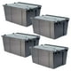 thumbnail image 1 of Contenedores Resistentes BoxArch30 4 Pzas 30kg 60x40x32cm Apilable Bisagras Polietileno Color Gris., 1 of 1