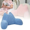 thumbnail image 2 of Back Rest Pillow for Sitting in Bed Adult Velvet Reading Pillow with Arms Support Cushion for Sitting Up on Couch Sofa Floor Watching TV Reading Gaming Dorm Essentials, 2 of 5