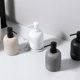 thumbnail image 4 of Dispensador de jabón líquido recargable de resina de lujo, botella con bomba for tocador de baño, encimera y lavabo., 4 of 6