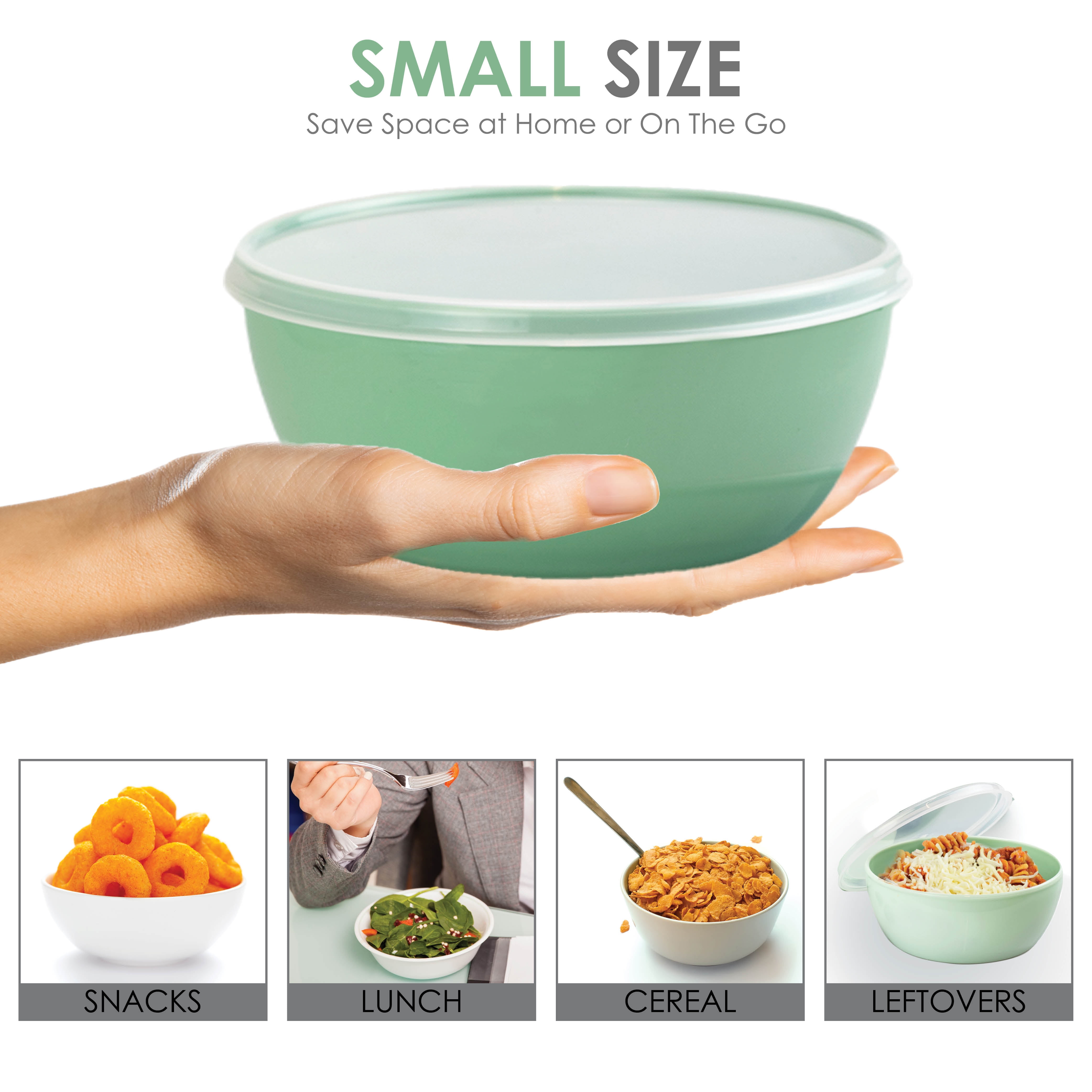  COOK WITH COLOR Prep Bowls with Lids- Wide Mixing