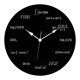 thumbnail image 1 of Reloj de pared de ecuaciones matemáticas, relojes de tiempo que no hacen tictac, reloj redondo de tablero negro de matemáticas creativas para aula, 1 of 9
