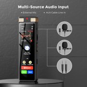 TIMMKOO 136GB AI Voice Recorder, Digital Voice Recorder with Playback, Offline Transcribe and Online Summarize/Mindmap, Voice Activated Audio Recorder (Gold)