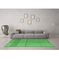 thumbnail image 3 of Ahgly Company Indoor Round Abstract Emerald Green Modern Area Rugs, 5' Round, 3 of 4