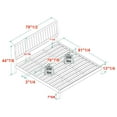 thumbnail image 2 of Miekor Furniture Mid-Century Modern Solid Wood King Spindle Bed – Black B5A2310, 2 of 6