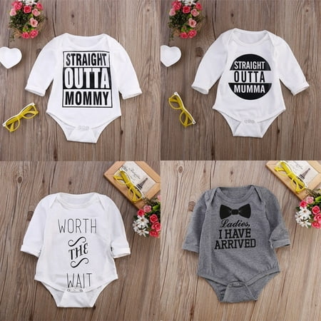 

Kids Baby Girl Boys Cotton Bodysuit Romper Jumpsuit Outfits Onsies Clothes