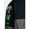 thumbnail image 6 of Minecraft Boy’s Colorblock Fleece Graphic Hoodie, Sizes 4-18, 6 of 6