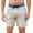 #Gray, variant on George Men's Solid Color Swim Trunks Elastic Waistband with Drawstring Multi Pocket Beach Shorts,Gray,Big and Tall Men M