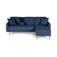 thumbnail image 2 of Sala Modular Reversible Makora Kendall Con Memory Foam, Color Azul, Lino Respaldo Reclinable De 3 posiciones., 2 of 10