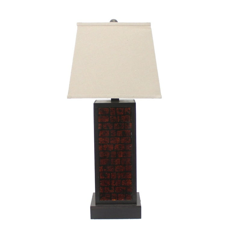 6 X 6 X 27.5 Tan Metal Mirror - Table Lamp 6 X 6 X 27.5 Tan Metal Mirror - Table Lamp