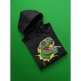 thumbnail image 3 of Cool Dinosaur Cartoon Hoodie Men -Image by Shutterstock, Male XX-Large, 3 of 4