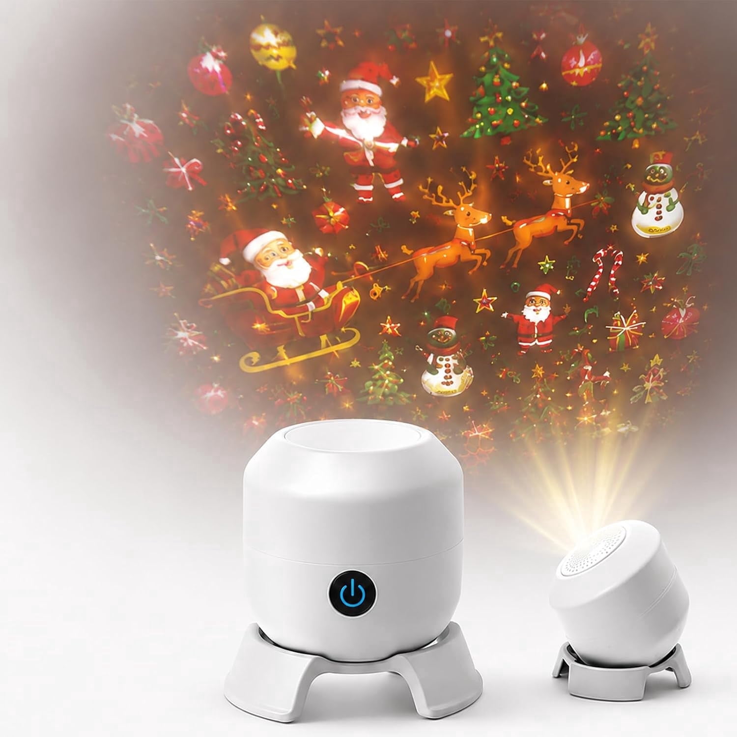 Immersive Ocean Projector,Hd Smart Dynamic 5D Holographic Night Light Projector, 360° Rotating USB Galaxy Projector Night Light for Bedroom, Meditation, Home Theater