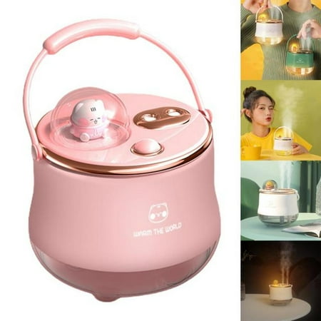 

Mini Air Humidifier Quiet Personal Small Auto Shut Off Dual Nozzles for Car Bedroom Travel
