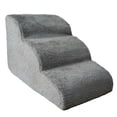 thumbnail image 2 of Rampa de Escalera de espuma jinwen para perros viejos 3 niveles Gris con Cremallera, 2 of 3