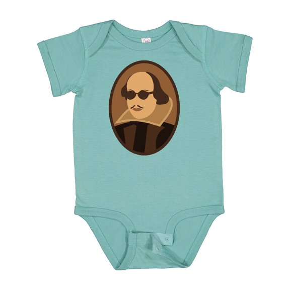 Inktastic Funny Rockin' Shakespeare Boys or Girls Baby Bodysuit